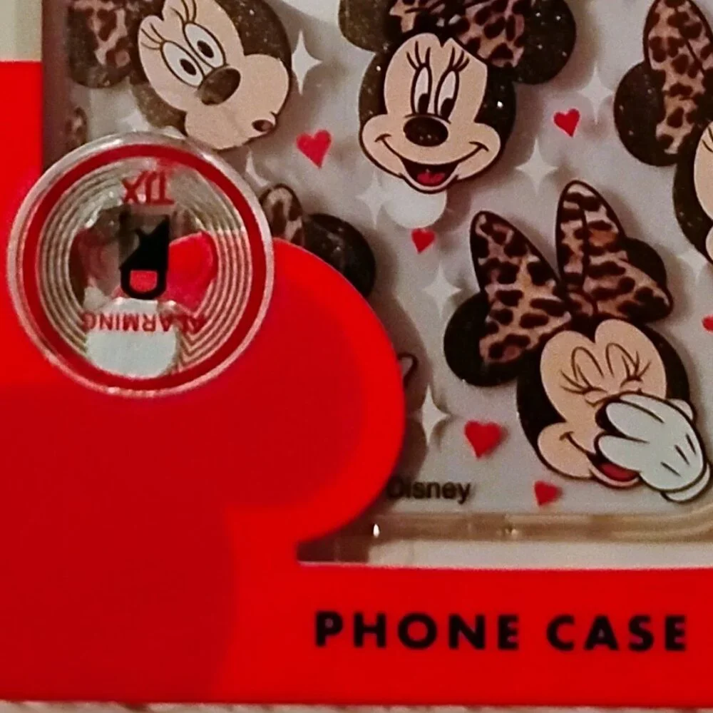 Disney Minnie Mouse Leopard Bow & Hearts iPhone 15 Pro Max Phone Case